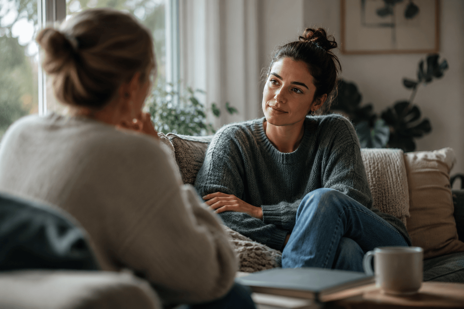 A calm therapeutic conversation at The Wellbourne Clinic